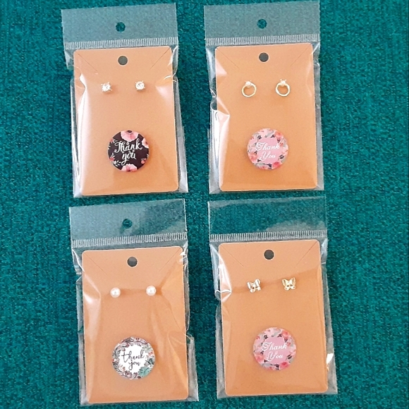Thank You Earrings SET of FOUR - Picture 7 of 7